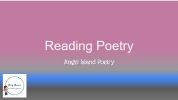 Preview of Angel Island Poetry Reading for Mood and Theme