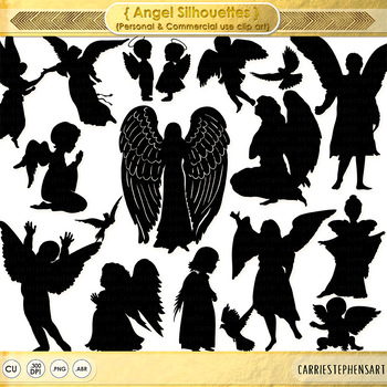 baby angel clipart black and white
