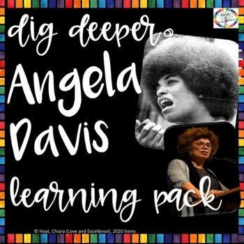 Preview of Angela Davis Activity Black History Month Learning Pack 3rd, 4th, 5th Grade
