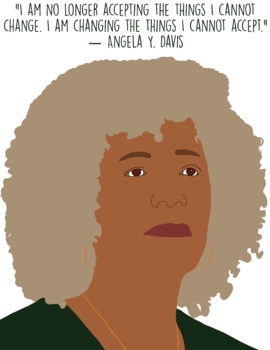 Preview of Angela Davis Poster | Black History Month | Women's History Month