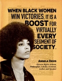 Inspirational Angela Davis Quote Wall Art PDF - "Black Wom