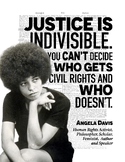 Inspirational Angela Davis Quote Wall Art PDF - "Indivisib