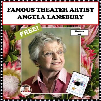 Preview of Angela Lansbury Biography and One Pager Assignment FREE!