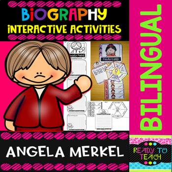 Preview of Angela Merkel - Interactive Activities - Dual Language