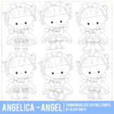 Angelica Country Angel Digital Stamp Graphics