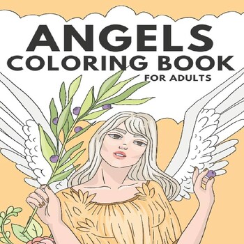 Preview of Angels Coloring Book : beautiful angels coloring for stress relieving,relaxation