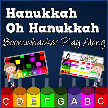 Preview of Hanukkah oh Hanukkah - Boomwhacker Play Along Videos & Sheet Music