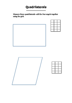 Preview of Angles of a Quadrilateral