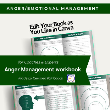 Preview of Anger/Emotional Management Workbook for adults and younger students.