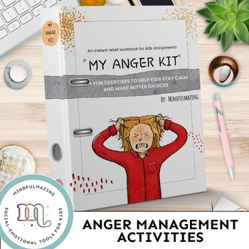 Preview of Anger Management Worksheets | Coping Skills Lessons | Anger Thermometer Activity