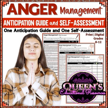 Preview of Anger Management Anticipation Guide and Self-Assessment | Anger Control