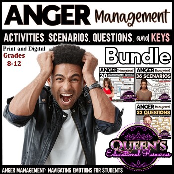 Preview of Anger Management and Coping with Emotions BUNDLE (Print and Digital)