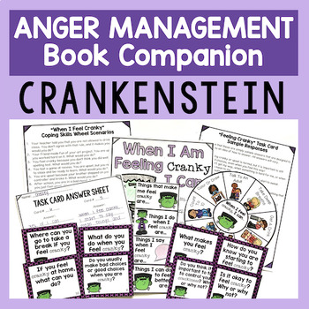 Preview of Crankenstein - Anger Management Book Companion Activities For Kids
