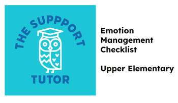 Preview of Anger Management Checklist