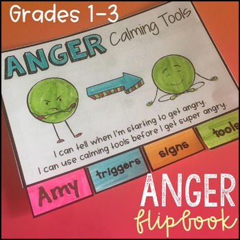 Preview of Anger Management - Mini Flipbook and Bookmarks