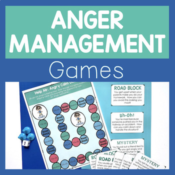 Preview of Anger Management Games For Self Regulation And Coping Skills Counseling Lessons