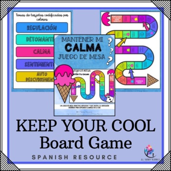 Preview of Anger Management - Keep Your Cool Game Activities -  SPANISH VERSION