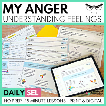 Anger Management - Quick SEL Worksheets for Counseling Low Prep | TPT