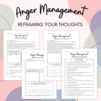 Preview of Anger Management - Reframing Your Thoughts