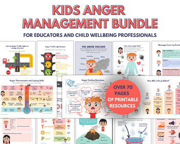 Preview of Anger Management Resource Bundle, Emotional Regulation and Coping with Anger