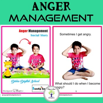 Preview of Anger Management Social Story with Real Pictures