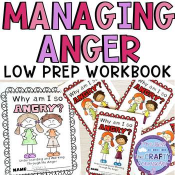 Preview of Anger Management Techniques for Children Activity Book