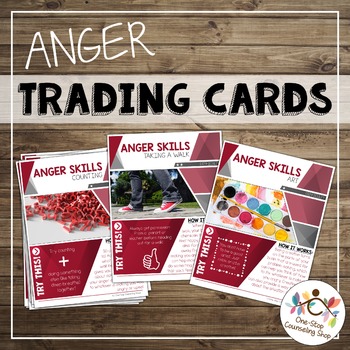 Preview of Anger Skills Trading Cards