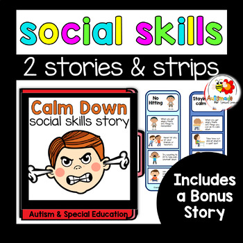 Preview of Social Narratives Supports 2 Stories- Hitting out & I Need to calm myself