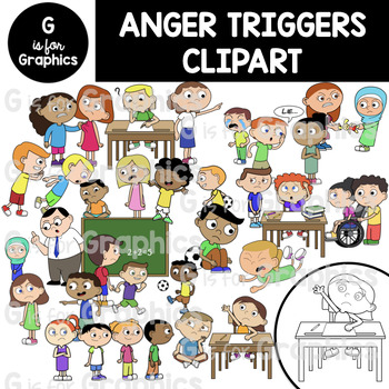 Preview of Anger Triggers Clipart​