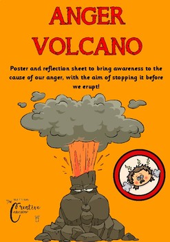 Anger Volcano *Emotional regulation *Poster *Worksheet by The Creative