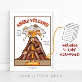 Anger Volcano Worksheets PDF | Printable Anger Metaphor Ac