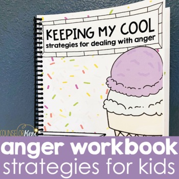 Preview of Anger Workbook Anger Management Activities Journal for Counseling 