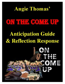 Preview of Angie Thomas' -  On the Come Up - Anticipation Guide & Reflection Response