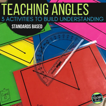 Preview of Angle Activities!  3 Angles Lessons to Deepen Understanding