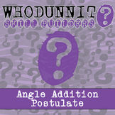 Angle Addition Postulate Whodunnit Activity - Printable & 