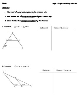 angle angle similarity practice and problem solving d