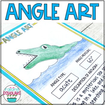 Preview of Angle Art Drawings Geometry Math Activity