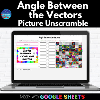 Preview of Angle Between the Vectors Digital Picture Unscramble
