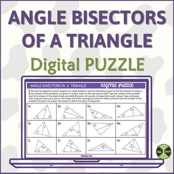 Preview of Angle Bisectors of a Triangle - Digital Puzzle