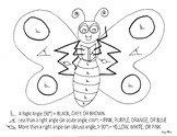 Angle Butterfly Coloring Sheet