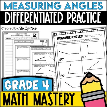 Preview of Measuring Angles with a Protractor Worksheets