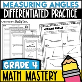 Measuring Angles with a Protractor Worksheets