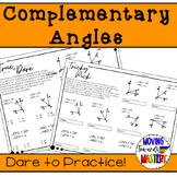 Angle Measures: Calculating Complementary Angles Math Prac