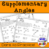 Angle Measures: Calculating Supplementary Angles Math Prac