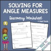 Angle Measures Activities