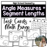 Angle Measures and Segment Lengths Task Cards and Bingo fo