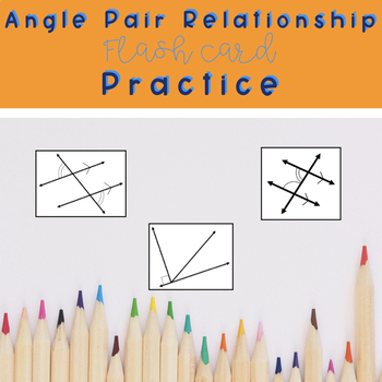 Preview of Angle Pair Relationship Flashcards