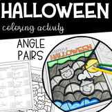 Angle Pairs Geometry HALLOWEEN Coloring Activity