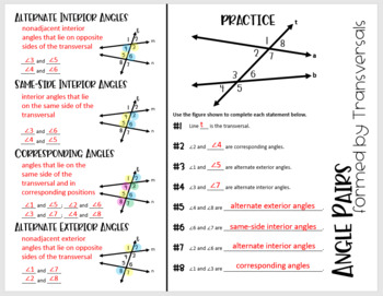 Same Side Interior Angles: Lesson (Geometry Concepts) 