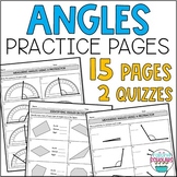 Angle Practice Review Worksheets 4th Grade Measurement